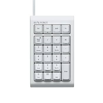 なな　realforce Amazon.com: Realforce Topre RT1 Numpad Keyboard (White